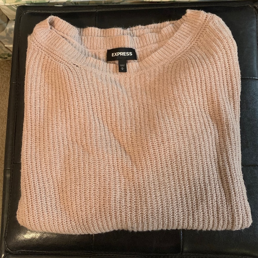 Blush colored Express sweater